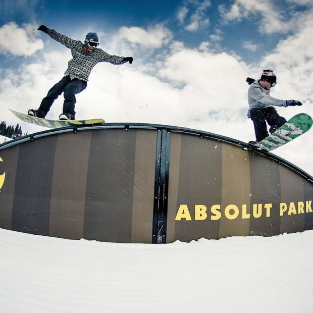 Absolut Park für Snowboarder und Freestyler